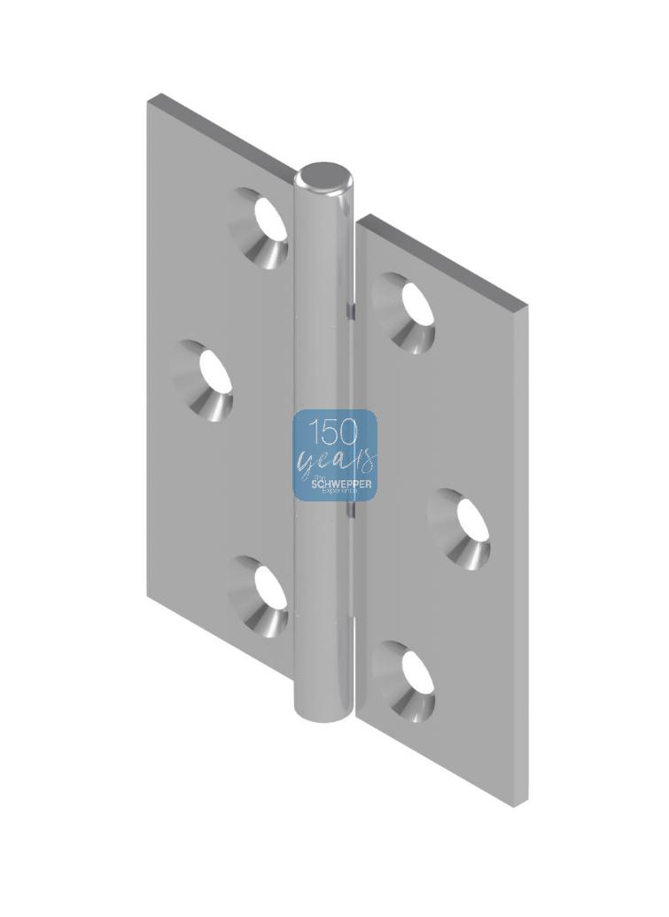 Profile furniture hinge with loose pin Brass | GSV-No. 145 A