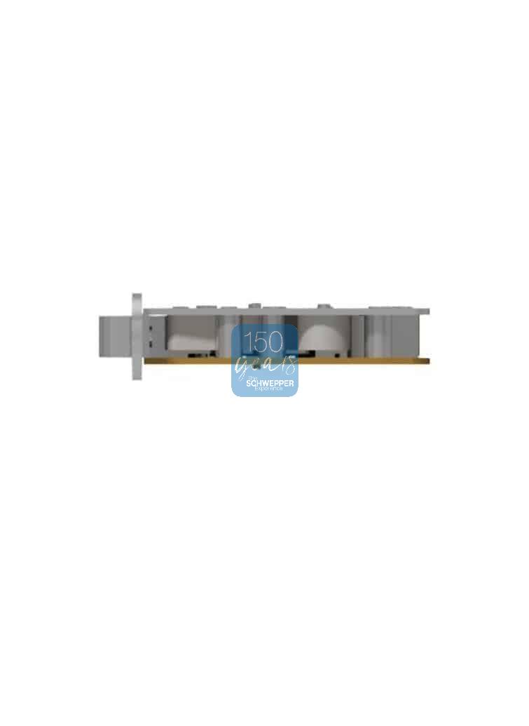 Einsteckschiebetürschloss für Zylinder Dorn 55mm Messing | GSV-Nr. 3248 Z