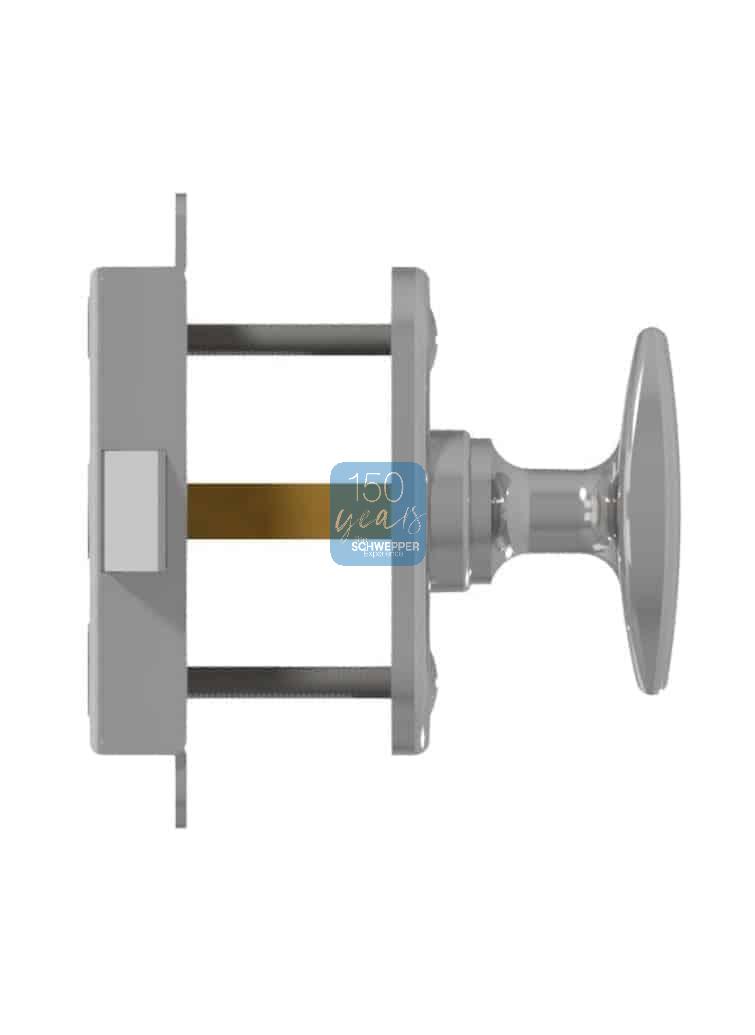 Cabinet latch with thumbturn 30mm backset Brass | GSV-No. 3709