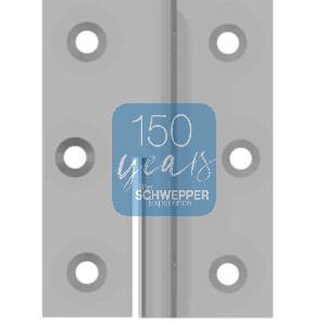 Möbelhäng 50mm für einliegende Tür Messing | GSV-Nr. 4146 links