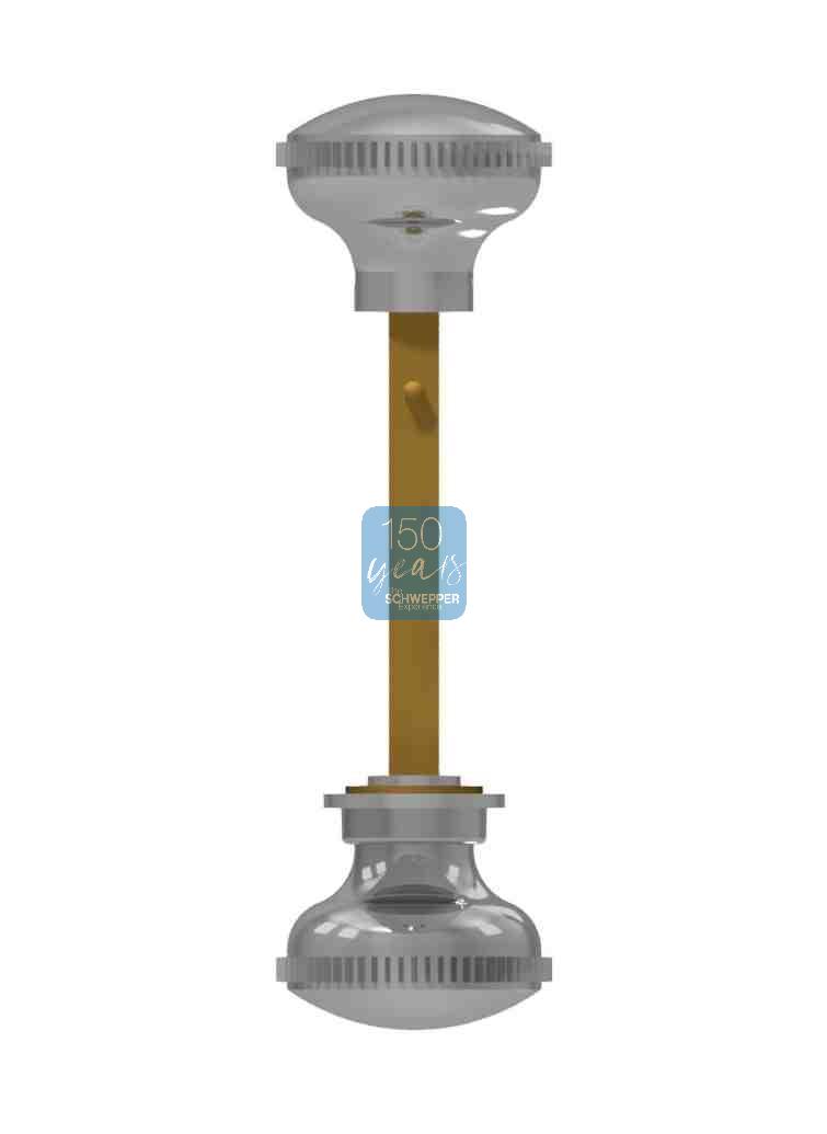 Knob handles with 1 plate Brass | GSV-No. 1928