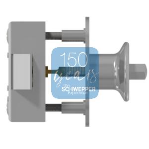Kastenschnäpper mit Druckknopf Messing | GSV-Nr. 4341