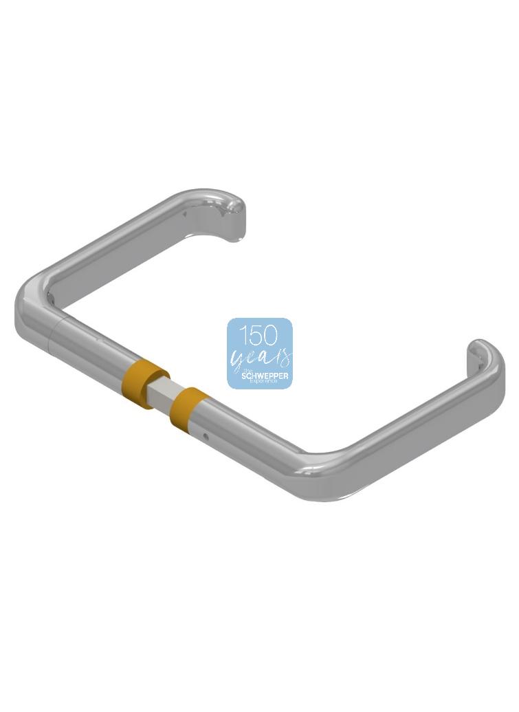 Handles / levers with two sided prolongation for mortises for door thickness 48 - 70mm Brass | GSV-No. 4410 A