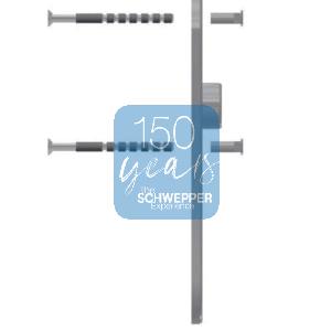 Kurzschild rund mit Schlüsselloch Messing Entfernung 75mm für Kastenschlösser mit Durchgangslöchern | GSV-Nr. 6643 / 1