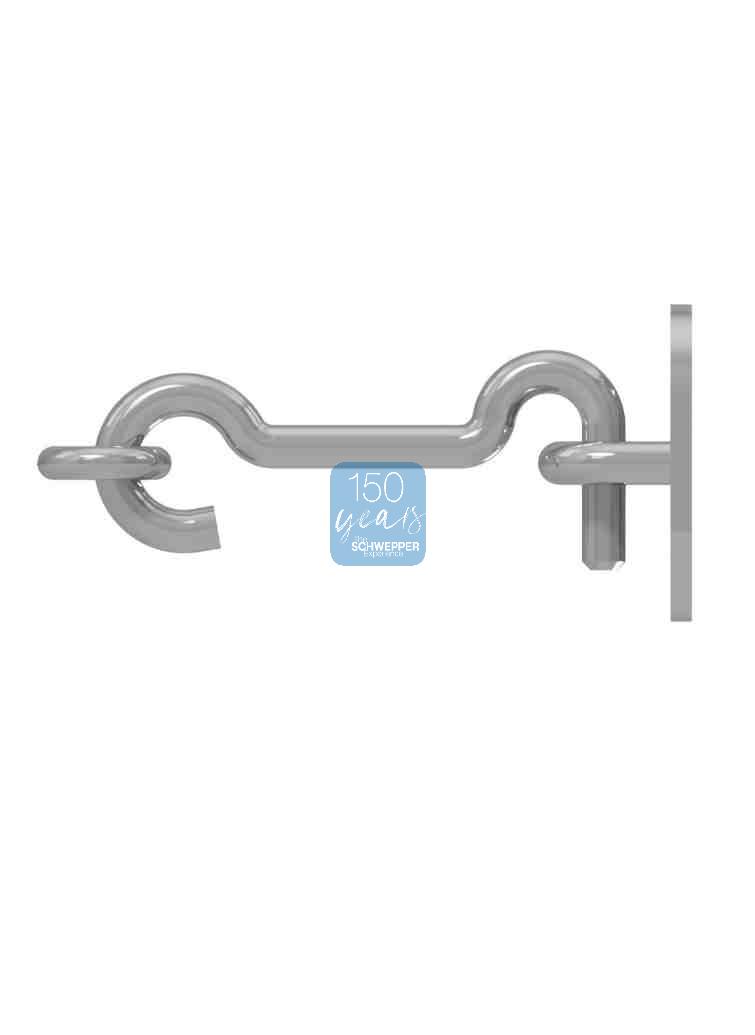 Door hook big in different lengths for welding steel zinc plated | GSV-No. 420 B