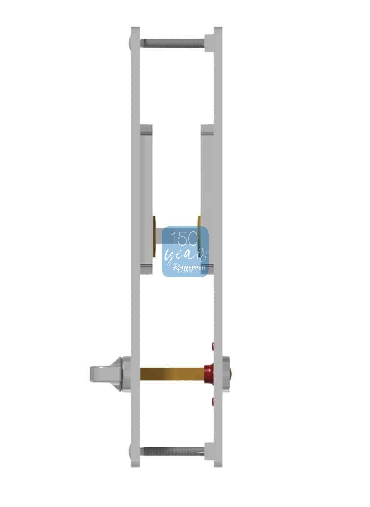 Trimset for bathroom sliding door Brass | GSV-No. 3381 BWC