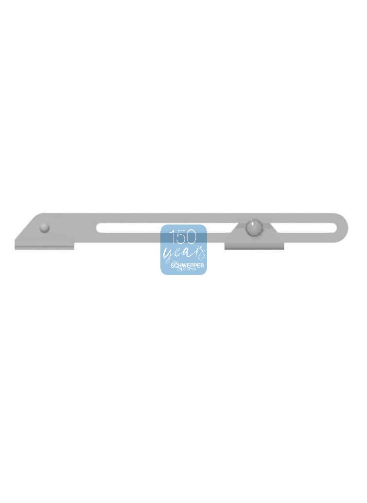 Cabinet stay with guide-rivet lengths 195 / 220 / 300mm Brass | GSV-No. 2652