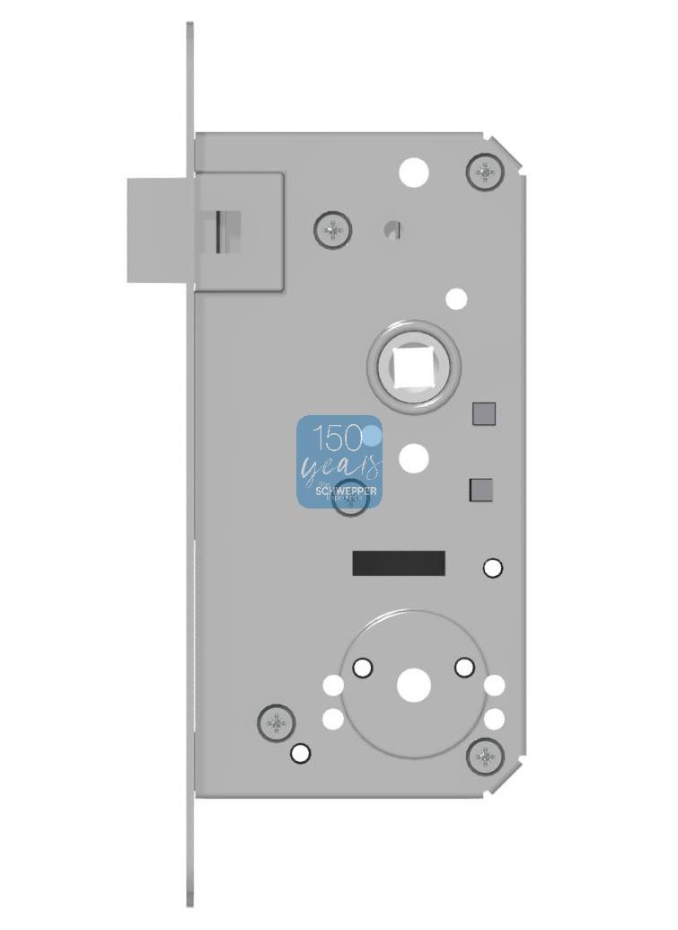 Mortise lock backset 54mm complete stainless steel | GSV-No. 5696 F
