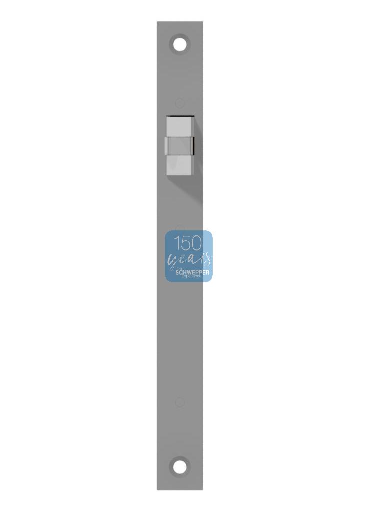 Einsteckfallenschloss mit Kurbelfalle Dorn 40 / 50mm Entfernung 60mm mit horizontalen Befestigungslöchern Messing | GSV-Nr. 4040 FK
