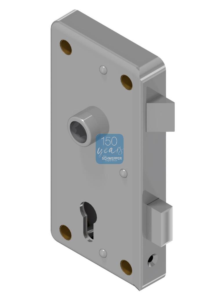 Anti-Panic | Emergency door opening rim lock stainless steel | GSV-No. 3827 APZ right hand outward