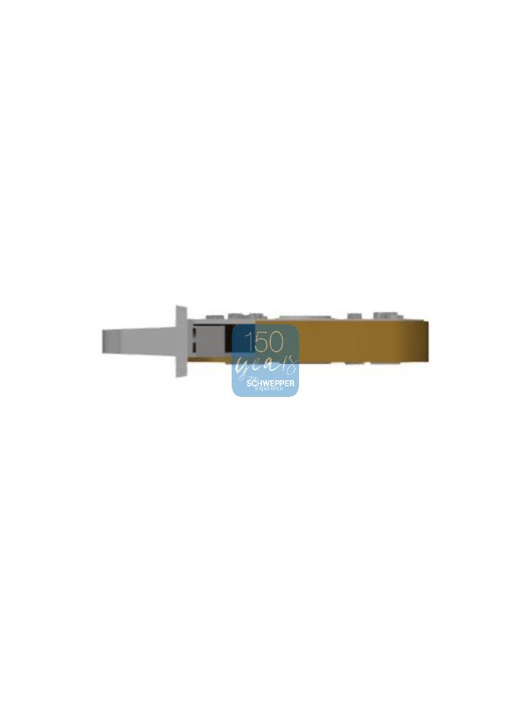 Sliding door mortise WC lock backset 32mm Brass | GSV-No. 969 WC