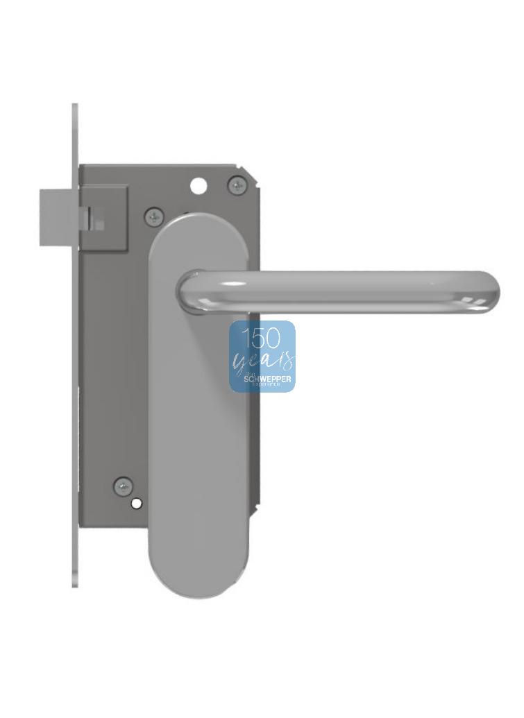 Mortise latchset complete Stainless steel | GSV-No. 1301 GF