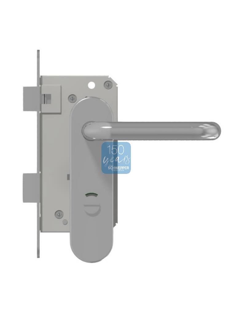 Mortise WC-lockset complete Stainless steel | GSV-No. 1301 GWC