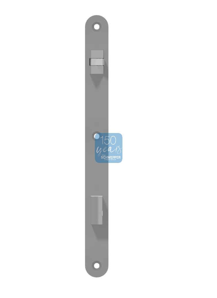 Sonderschloß mit durchgehendem Stulp für WC-Türen und Entfernung / Dornmaß individuell Messing | GSV-Nr. 9026 WC