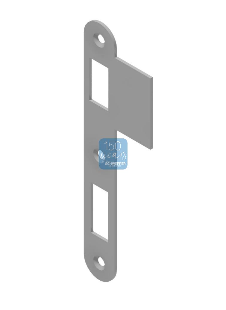 Strike plate for mortises 316 with latch and deadbolt Stainless steel 316L | GSV-No. 316 SB left hand