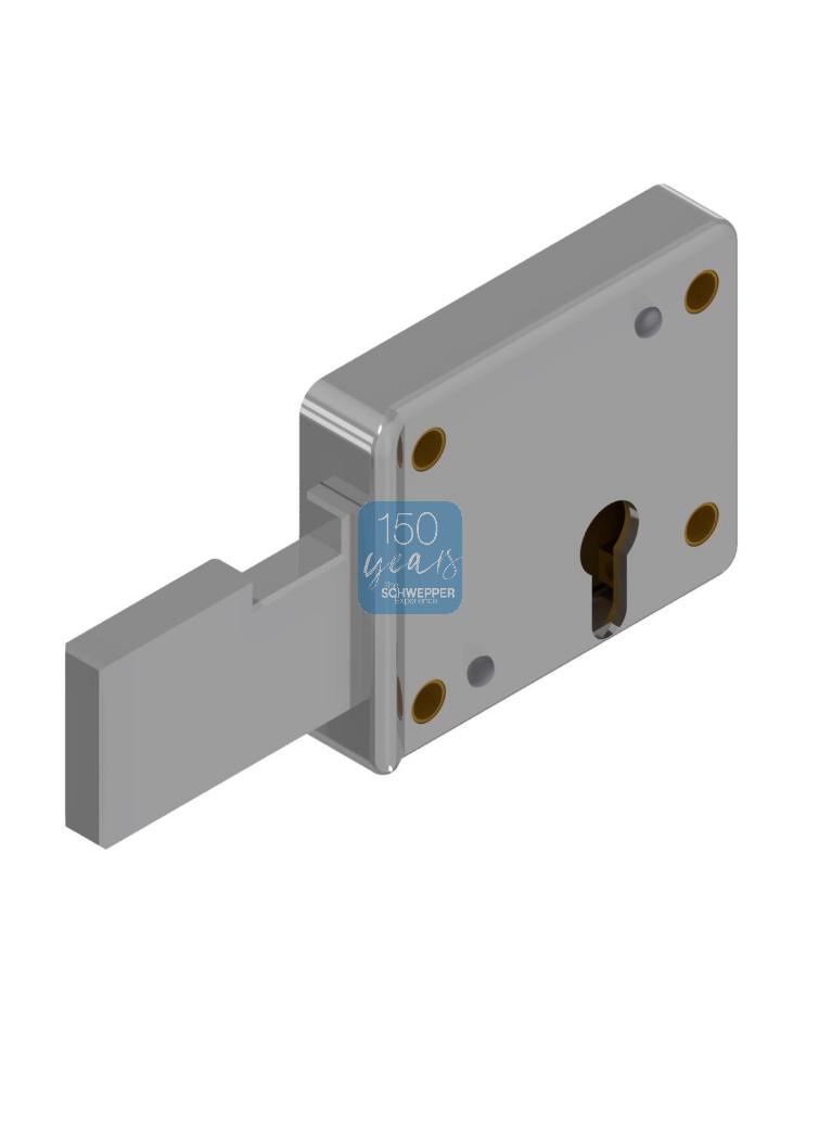 Rim Deadlock for cylinder with prolonged deadbolt Brass | GSV-No. 3240 Z VR S001