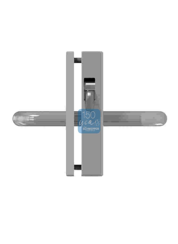 Sliding door rim lock Stainless steel for glass doors | GSV-Nr. 9714 SF