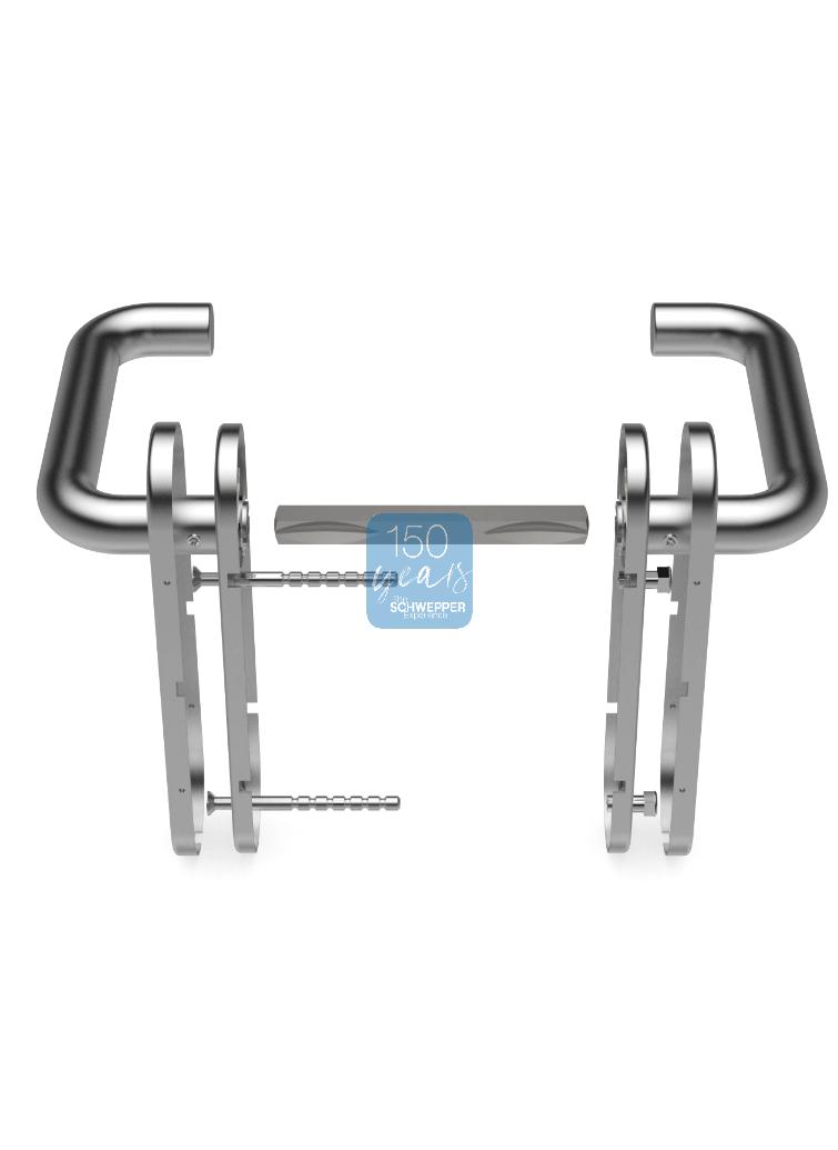 Mortise WC-lockset complete Stainless steel | GSV-No. 1311 GWC