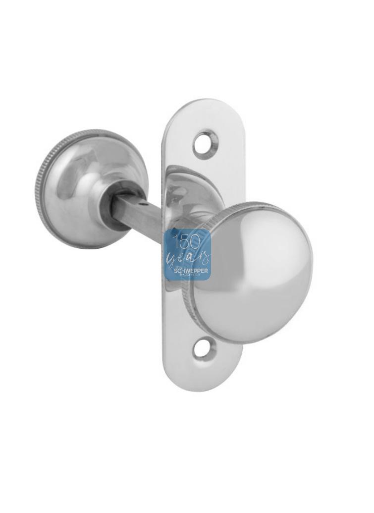 Knob handles with 1 plate doorthickness 18 - 25mm Brass | GSV-No. 1928 F