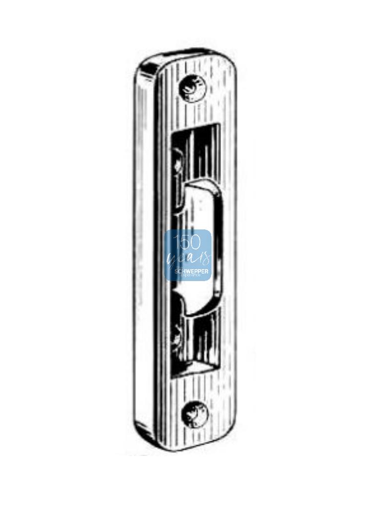 Mortise sliding door lock for bit key backset 55mm Brass | GSV-No. 3248