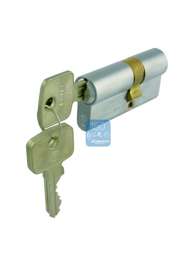 Double cylinder seawater resistant type in lengths from 30 / 30 to 70 / 70 Brass | GSV-No. 361