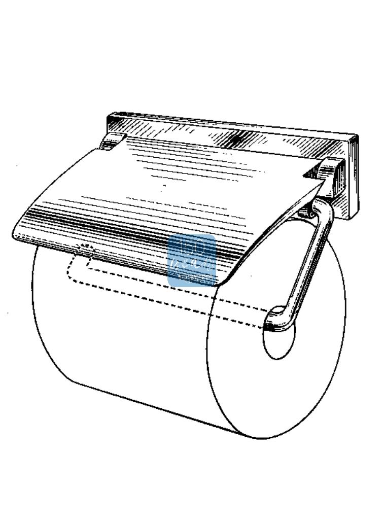 Papierrollenhalter mit Deckel Aluminium | GSV-Nr. 5739 D