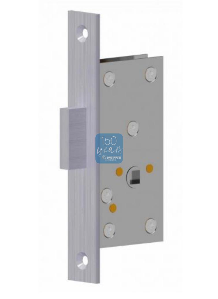 Einsteckriegelschloss für dünnwandige Balkontüren / Trenntüren Edelstahl (A2) | GSV-Nr. 9172