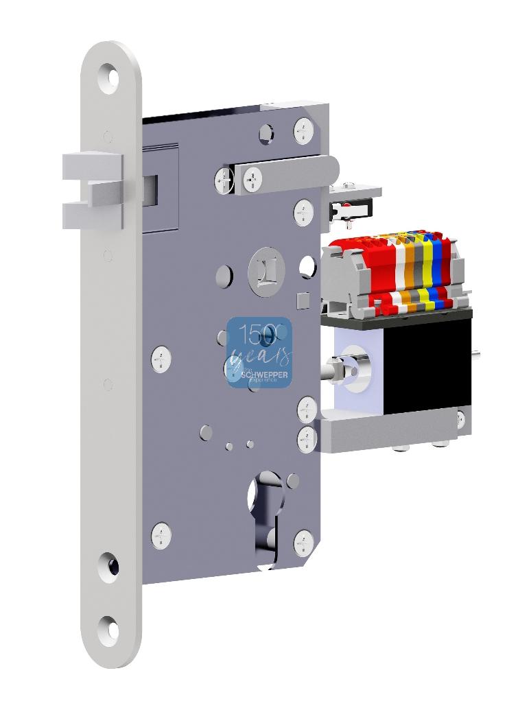 Special mortise locks with electronics for access rights and monitoring stainless steel | GSV-No. 9803
