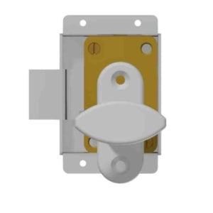 Cabinet lock with protruding bolt with thumbturn trimset 30mm backset Brass | GSV-No. 5671 right hand