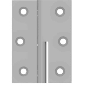 Loose joint hinge 50mm for back laying door Brass | GSV-No. 4146 right hand