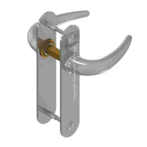 Handle with 2 plates for 968 F Brass | GSV-No. 5968 F