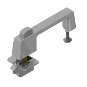 Cabinet latch with push-button grip horizontal and vertical usable Brass | GSV-No. 5205