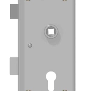 Kastenschloss DIN 81311 W für Zylinder Edelstahl (A2) mit Wechselfunktion | GSV-Nr. 3827 ZW links auswärts