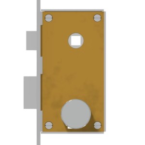 Mortise lock with double cylinder Brass  | GSV-No. 968 Z right hand