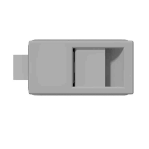 Cabinet latch lock to be opened from the backside Aluminium-Stainless steel Brass | 5846 S door thickness 20mm