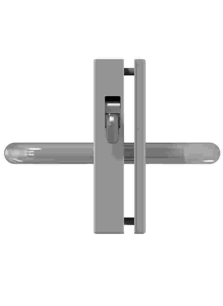 Sliding door rim lock Stainless steel for glass doors | GSV-Nr. 9714 SF right hand