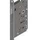 Mortise latch lock for thin doors complete stainless steel | GSV-No. 3812 F