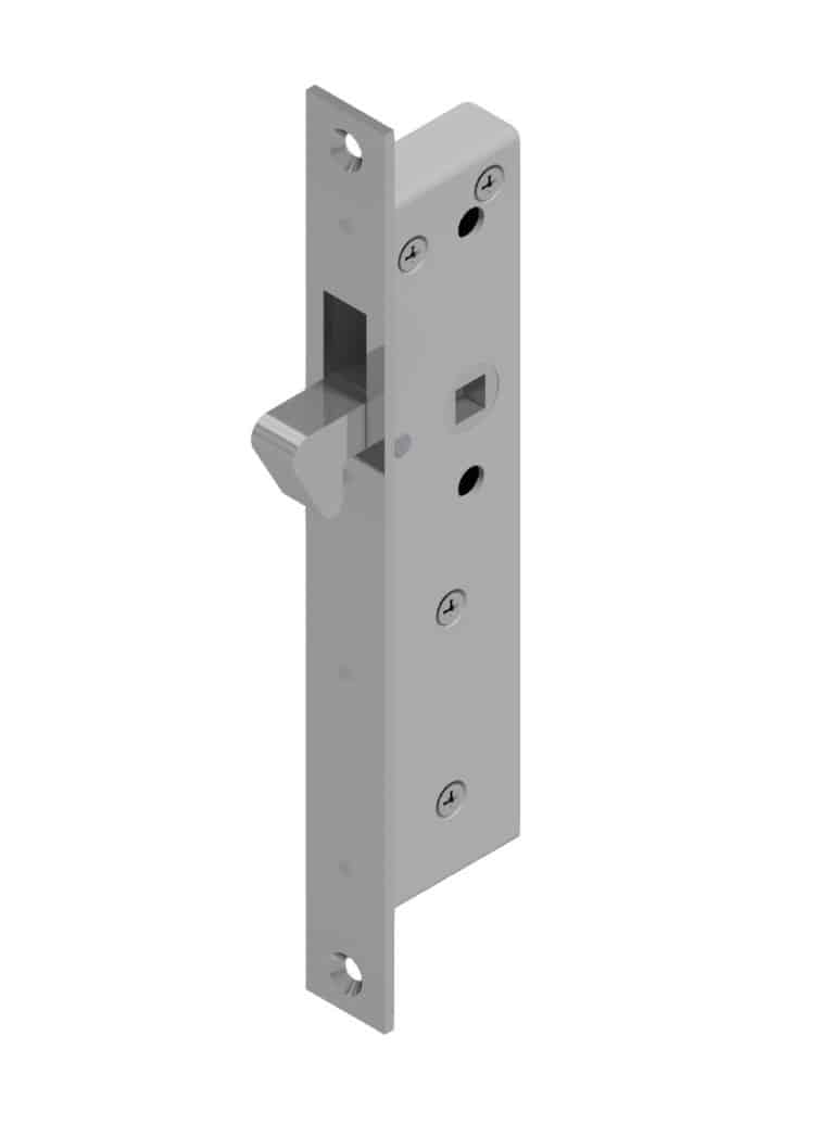 Narrow Profile Lock for sliding doors complete stainless steel 316L | GSV-No. 1472 SF