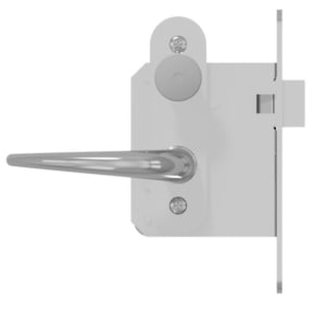 Mortise latch with locking with trimset for thin yacht doors | GSV-No. 9037