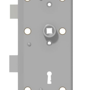 Kastenschloss DIN 81311 A für Buntbartschlüssel Edelstahl (A2) | GSV-Nr. 3827 rechts einwärts mit Durchgangslöchern