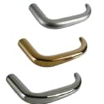 Handles / levers full material for mortises / rim locks Brass | GSV-No. 3310