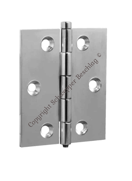 Door hinge 90 x 63mm with loose head-pin Brass | GSV-No. 3415