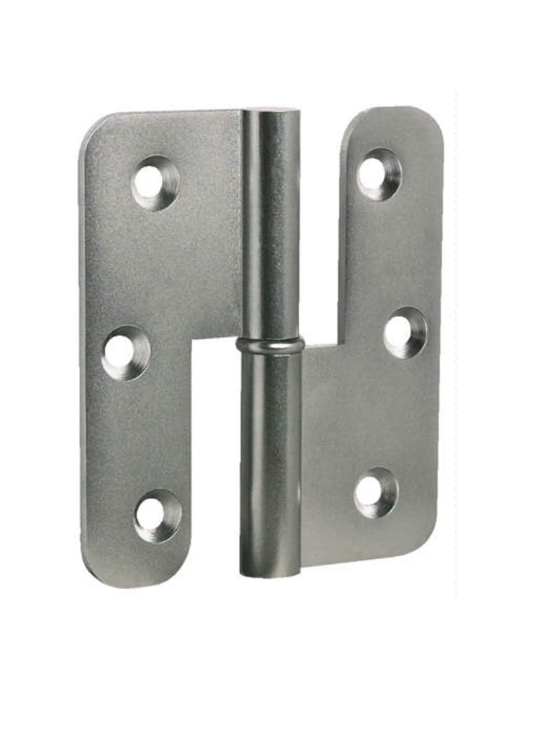 Loose joint door hinge wih radiused ends 110 x 96mm Brass | GSV-No. 3418