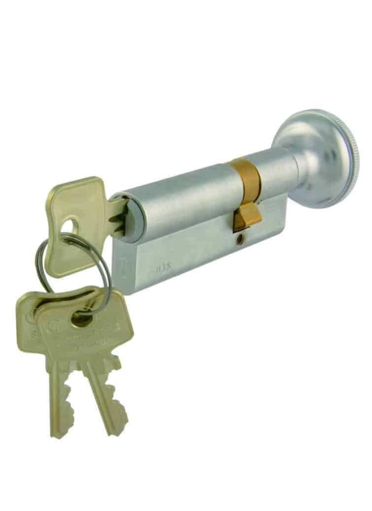 Thumbturn cylinder seawater resistant type 60 / 12 Brass | GSV-No. 372