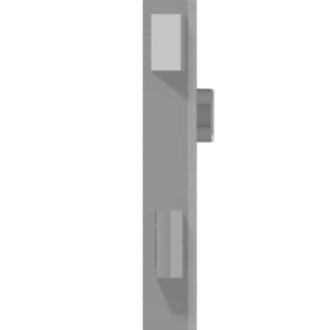 Rim lock with mounting flaps for skeleton key Brass | GSV-No. 3227