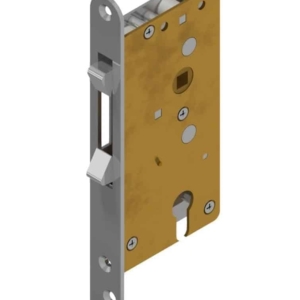 Mortise sliding door lock for cylinder backset 55mm Brass | GSV-No. 3248 Z
