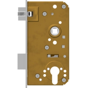 Mortise lock with antivibration latch for cylinder Brass | GSV-No. 3211 Z