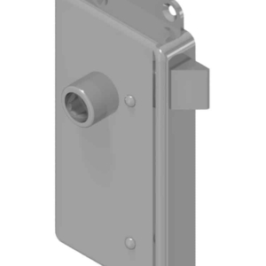Rim latch lock with mounting flaps Brass | GSV-No. 3227 F