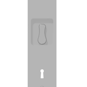 Trimset for sliding door lock Brass | GSV-No. 3381 B