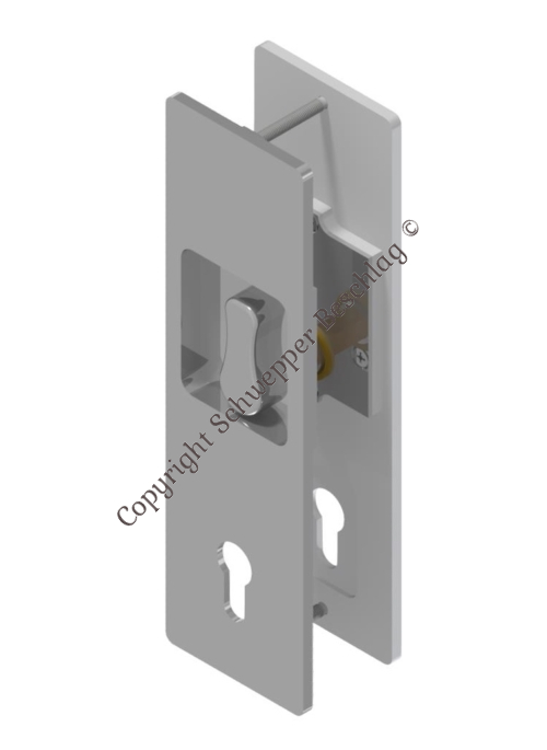 Trimset for sliding door lock Brass | GSV-No. 3381 BZ